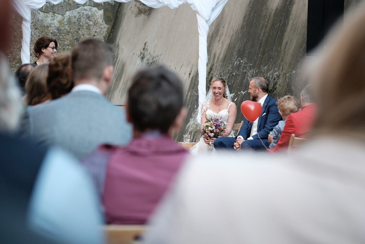 Onze trouwceremonie in het kerkje van Sandfirden was top!