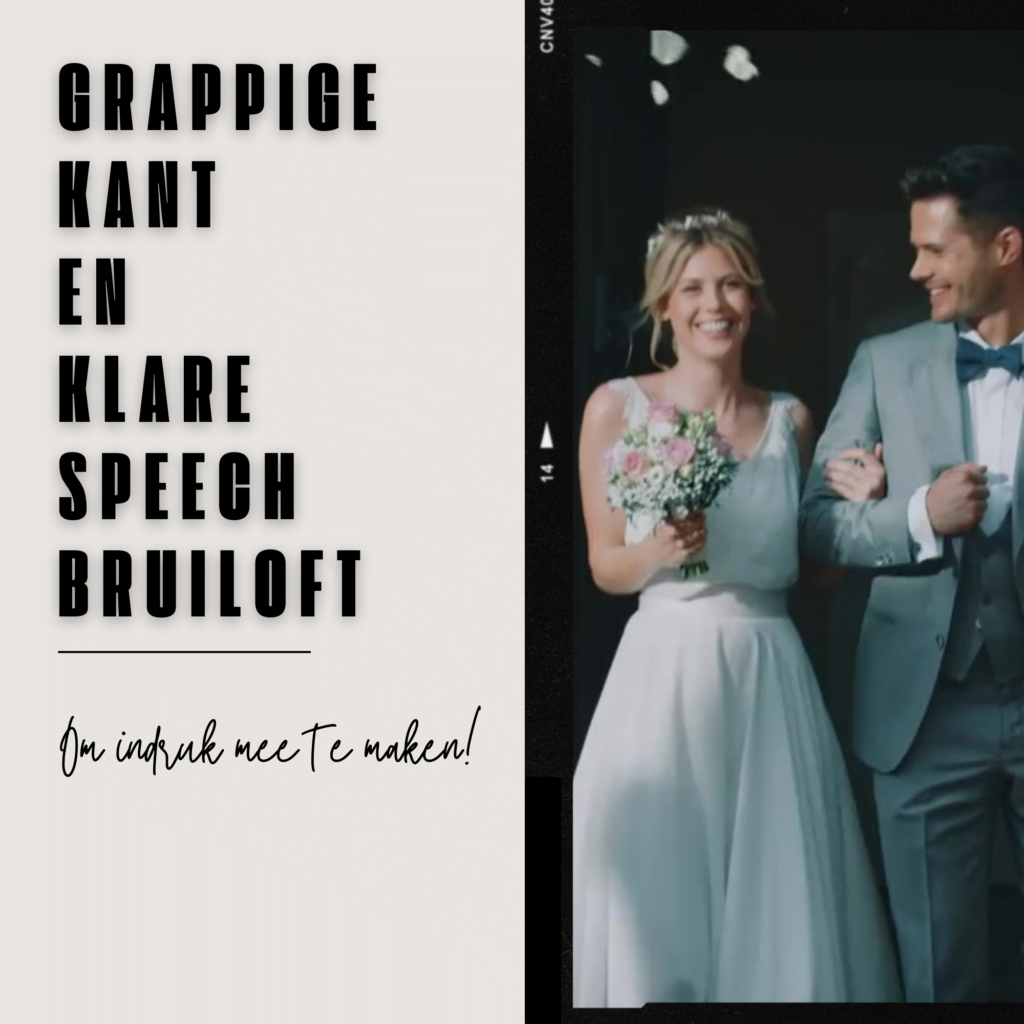 grappige kant en klare speech bruiloft kopen